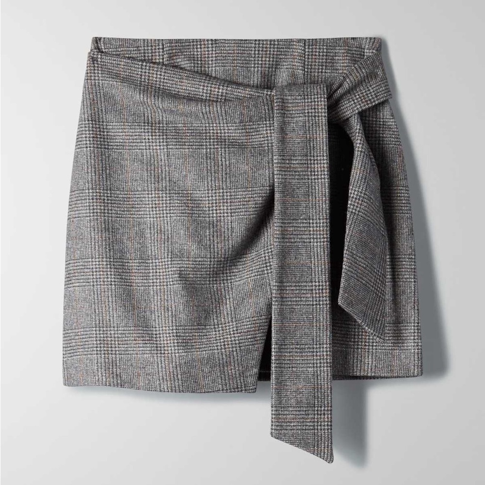 Aritzia Wilfred Wool Wrap Mini Skirt